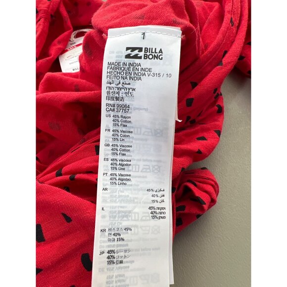 Billabong x Sincerely Jules Wrapped in Love Long Sleeve Wrap Crop Top Size L NEW - Picture 12 of 13